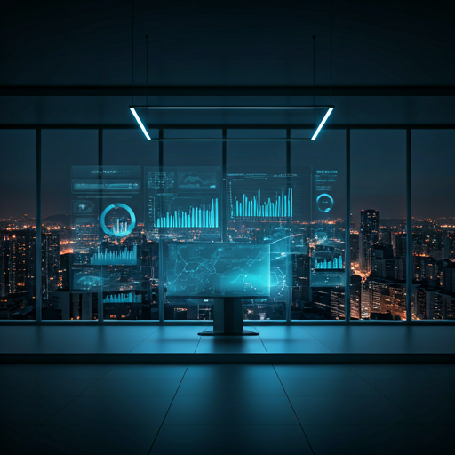 Modern high-tech office visualization